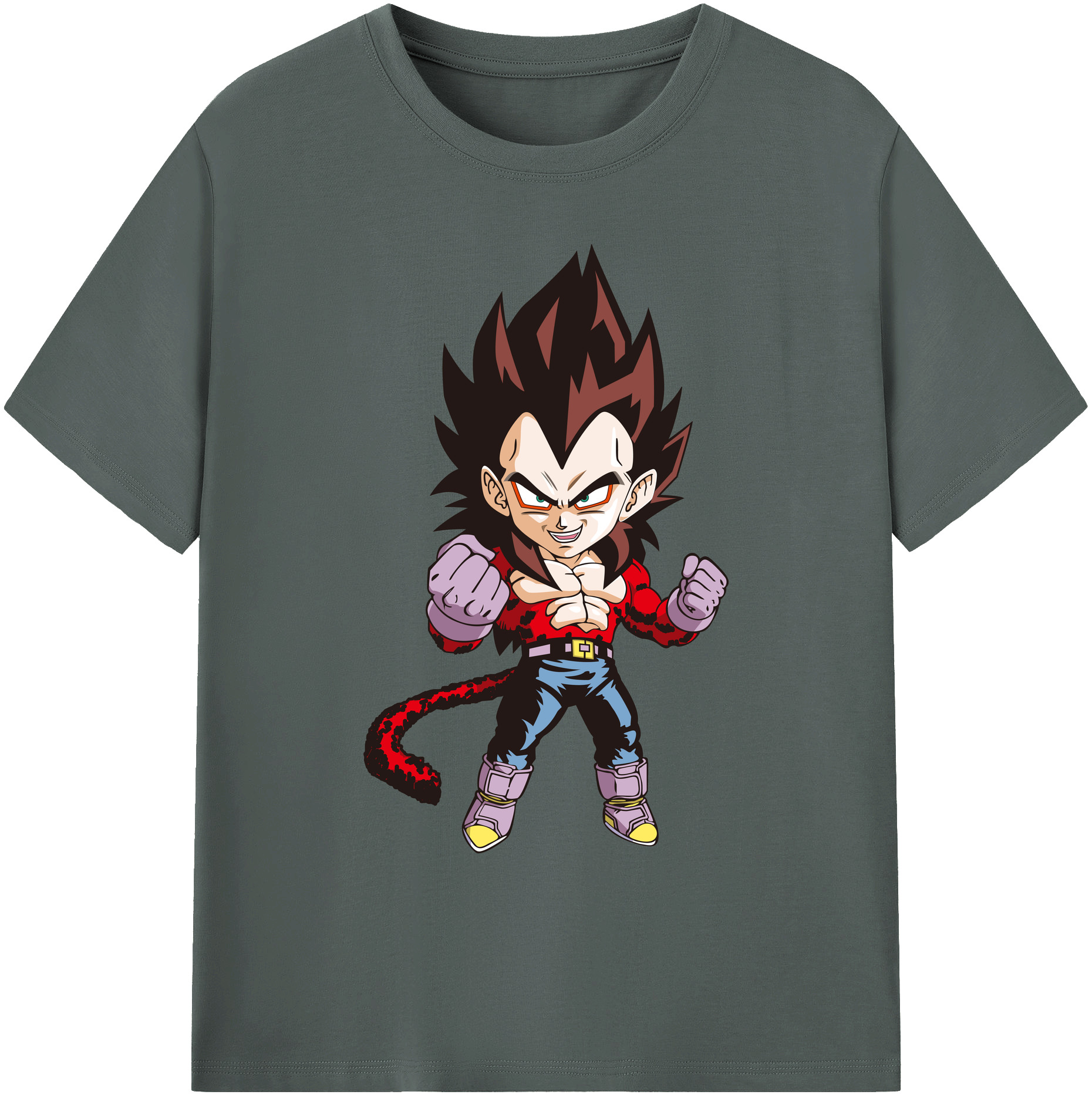 （画像用） ドラゴンボール ベジータ四世（Bejīta Yonsei）DRAGON BALL Vegeta IV 綿100％ メンズ半袖Tシャツ｜肌触りやわらか＆通気性